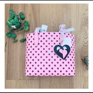 Kate Spade Love Birds Polka Dot Reversible Tote